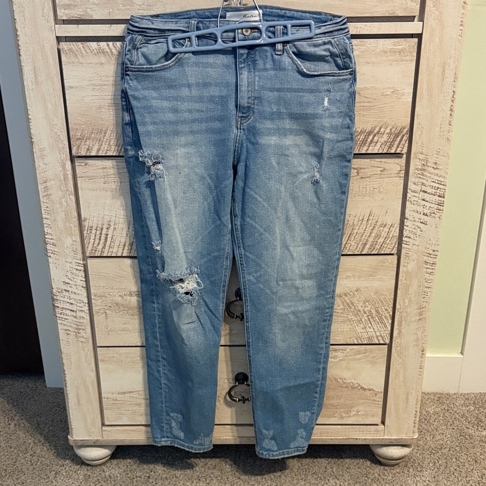 KanCan Distressed Light Blue Boyfriend Jeans